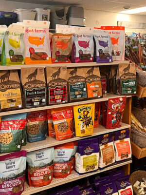 Selection of pet foods