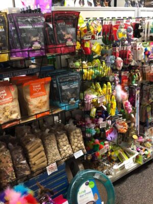 pet treats and toys!